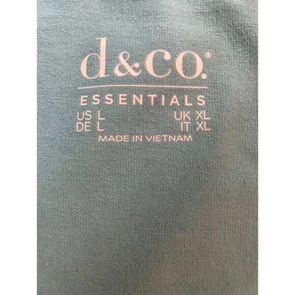 Denim & Co. Essentials Perfect Jersey U-Neck 3/4 Sleeve Top LARGE (2001) - Picture 5 of 7